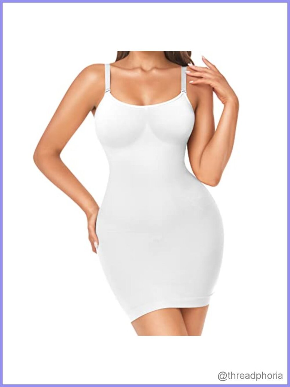 Women's Full Slip Shapewear Seamless Spaghetti Strap Tummy Control